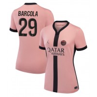 Camisa de Futebol Paris Saint-Germain Bradley Barcola #29 Equipamento Alternativo Mulheres 2024-25 Manga Curta